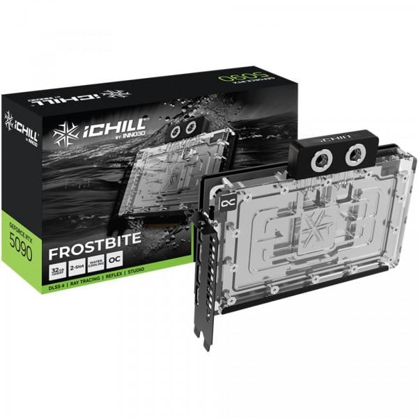 Відеокарта GeForce RTX5090 Inno3D ICHILL FROSTBITE 32GB GDDR7 512bit PCI Express 5.0