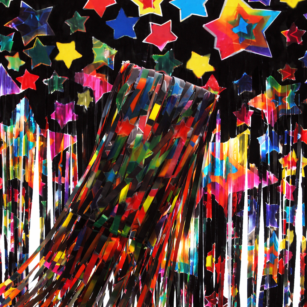 Дождик для фотозоны с принтом звездочек 2x1 м Разноцветный (65432)