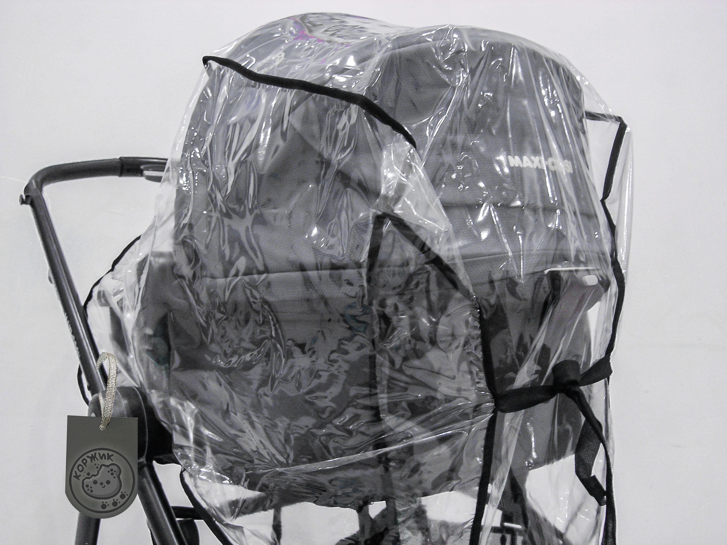 Чехол/накидка/дождевик на коляску 2в1 с окошком на запах (3967ПРЗЕ) - фото 35