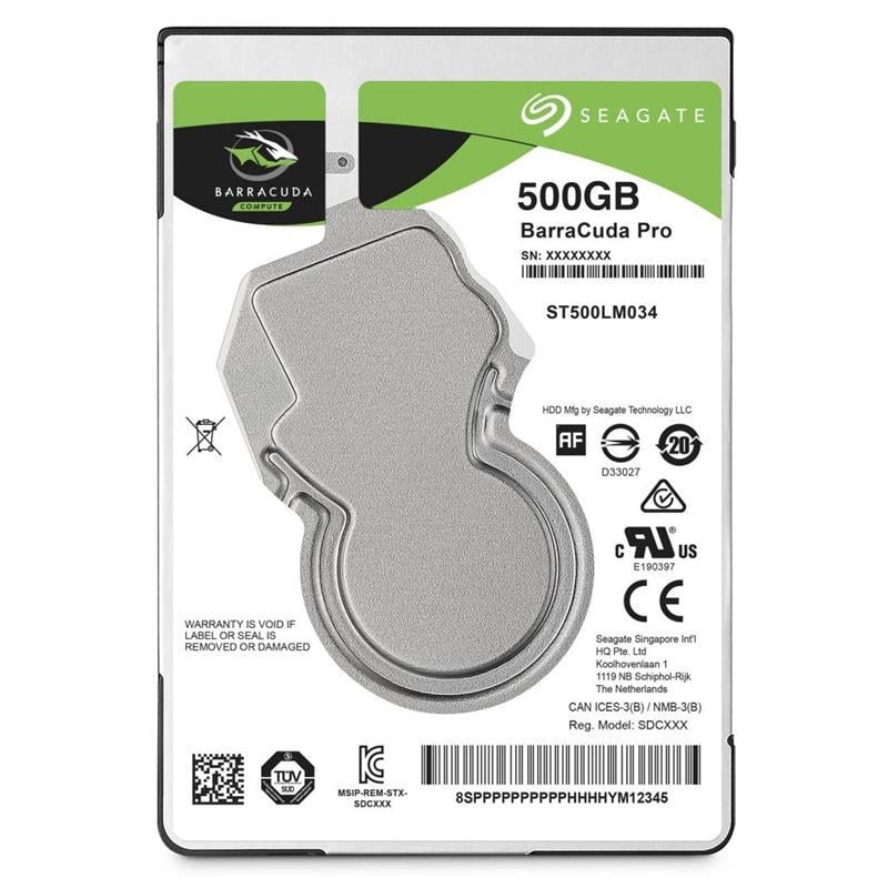 Жорсткий диск Seagate BarraCuda Pro HDD 2,5" SATA 500GB 7200rpm/128MB (ST500LM034)