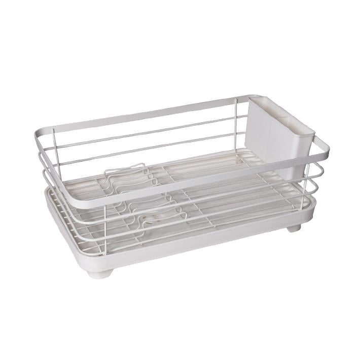Сушилка для посуды Lemax с держателем для приборов 40x24x15 см Белый (LF 634)