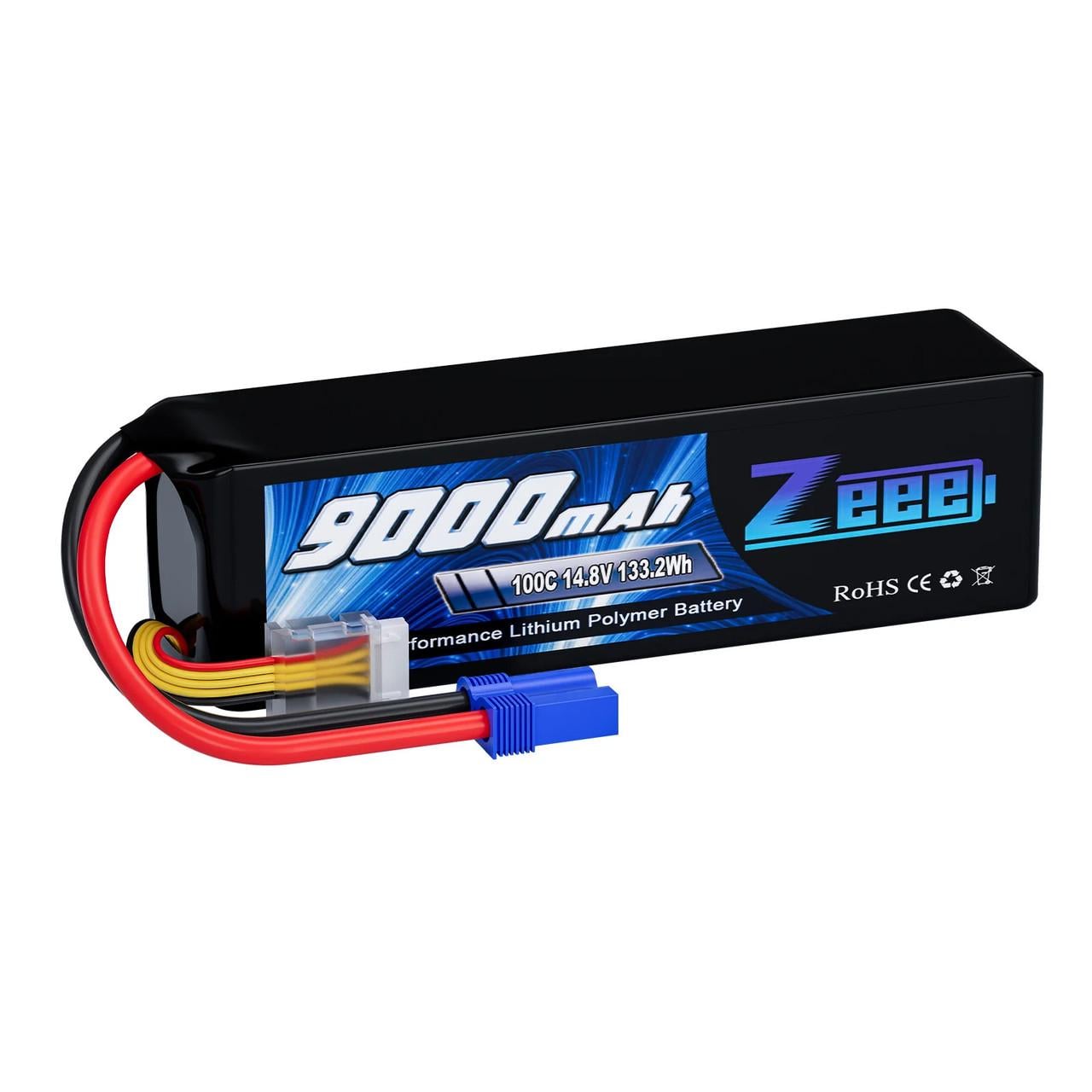 Аккумулятор Zeee 14,8V 100C 9000mAh 4S RC Li-po EC5 (2480059456)