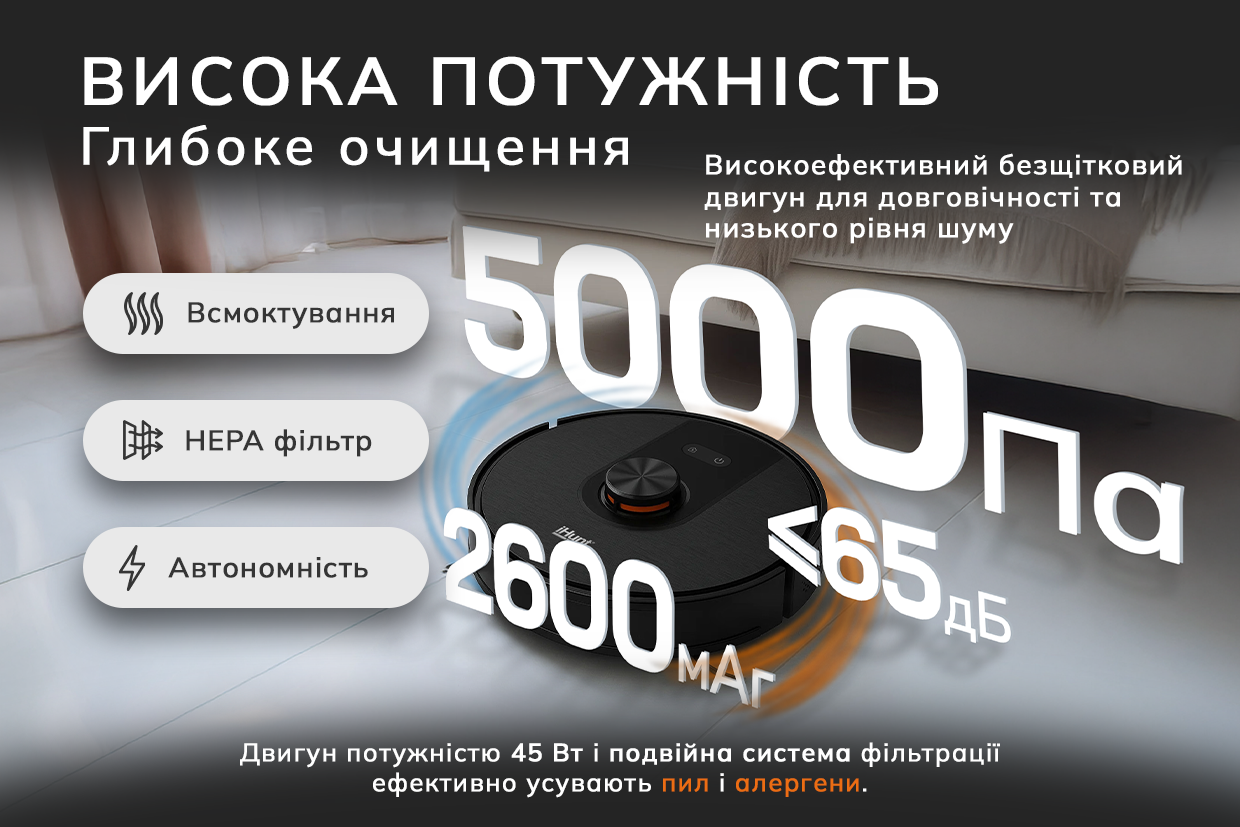 Робот-пылесос iHunt BRO Robo Clean V6 AutoBase с функцией влажной уборки - фото 16