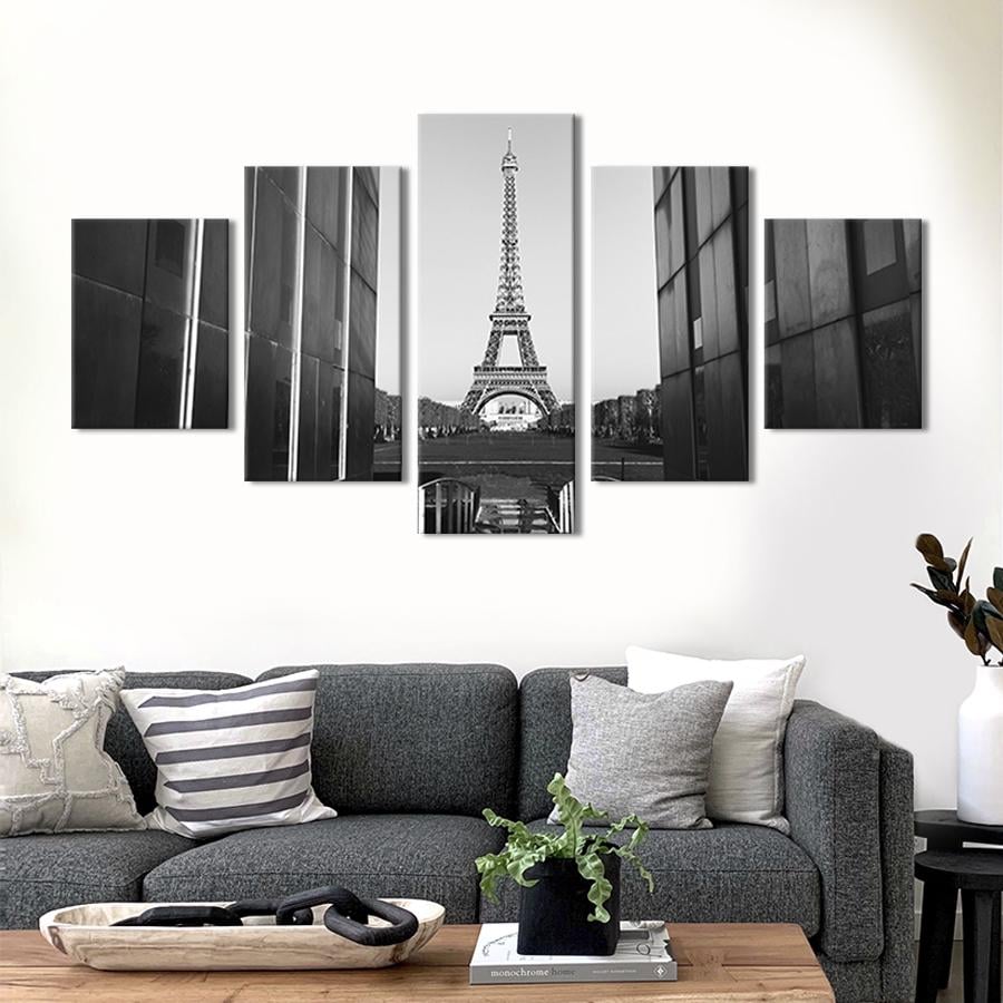Модульная картина из 5 частей Прекрасная Эйфелева Башня 112x54 см (354-52)
