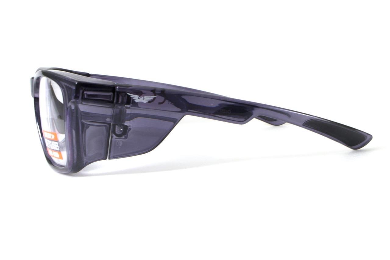 Очки под диоптрии Global Vision RX-T Gray rx-able в темно-серой полупрозрачной оправе Прозрачный - фото 3