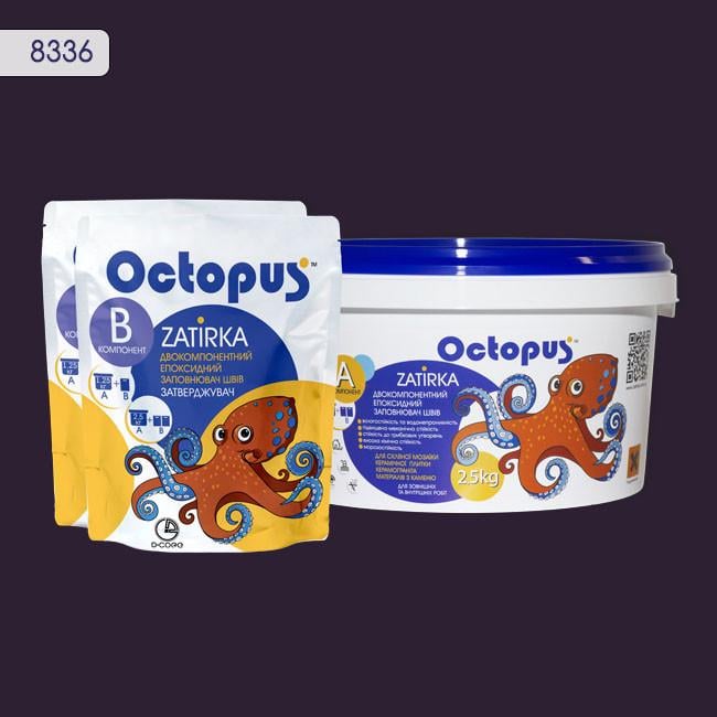 Затирка для плитки Octopus Zatirka 8336 эпоксидная 2,5 кг