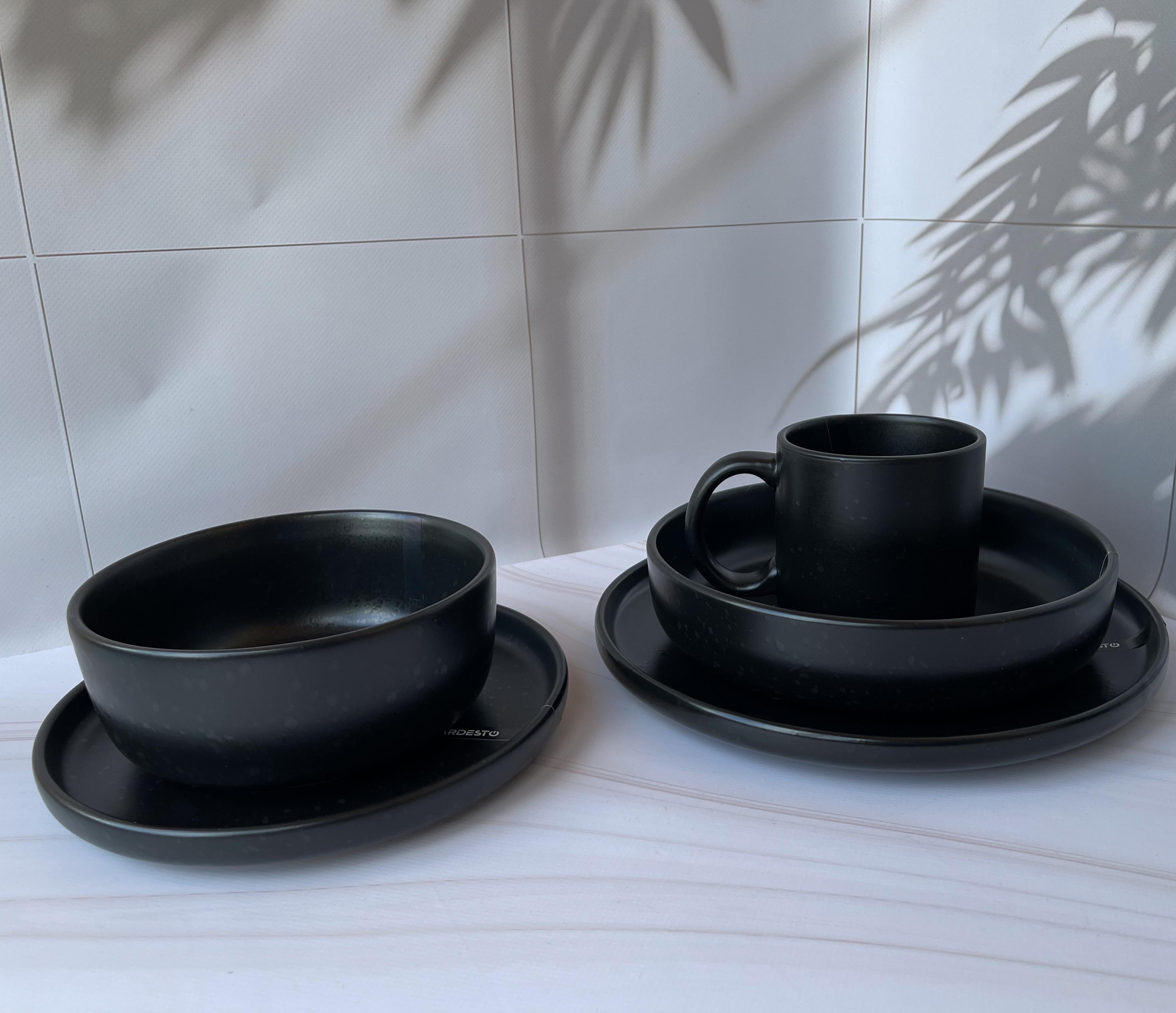 Сервиз столовой посуды Ardesto Trento 5 предметов каменная керамика Черный - фото 17 Сервиз столовой посуды Ardesto Trento 5 предметов каменная керамика Черный - фото 17