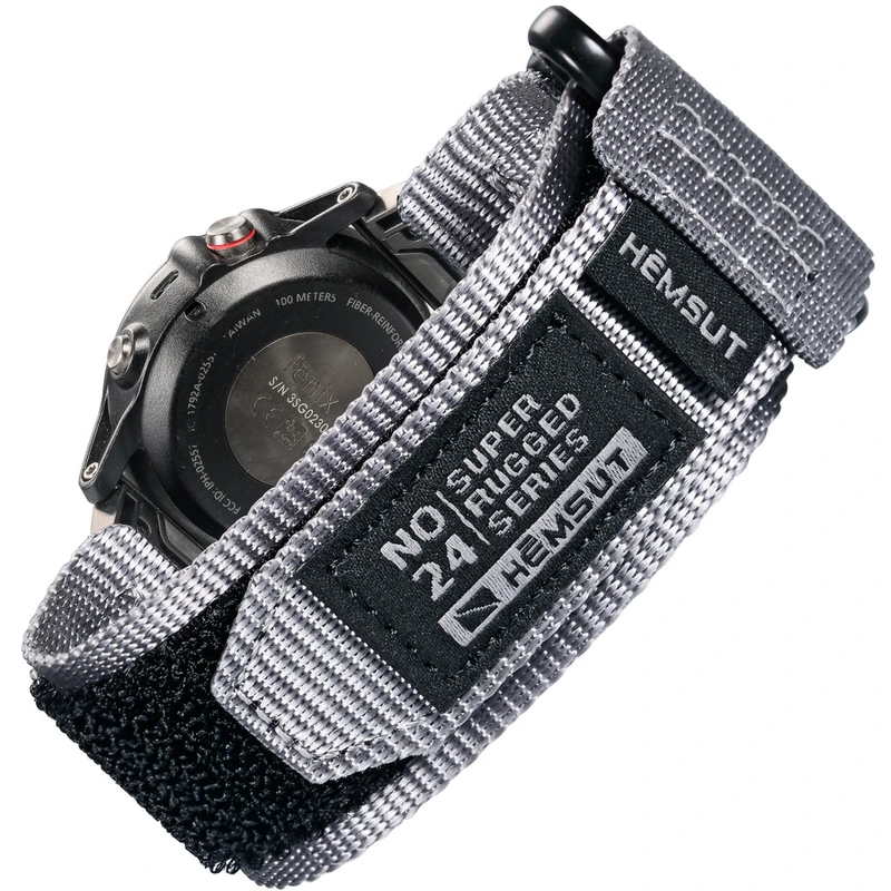 Ремінець для годинника Hemsut HS121 Super Strong Nylon Garmin 20 мм Grey (4155) Ремінець для годинника Hemsut HS121 Super Strong Nylon Garmin 20 мм Grey (4155)