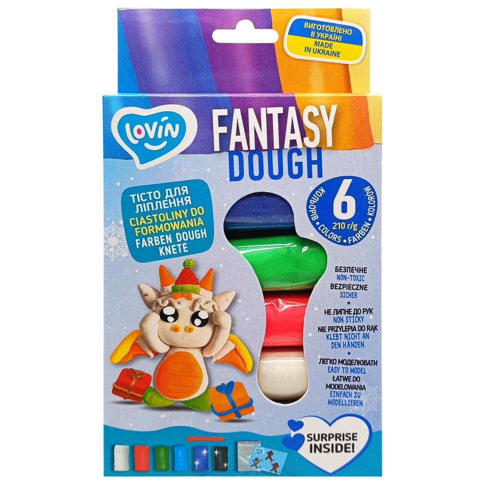 Набір для ліплення з тістом Lovin Fantasy Dough 41241 6 кольорів (RLT35116)