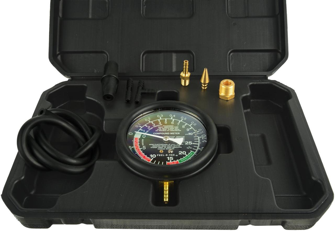 Тестер вакуумного и топливного насосов Geko G02508 вакуумметр (2284336465)