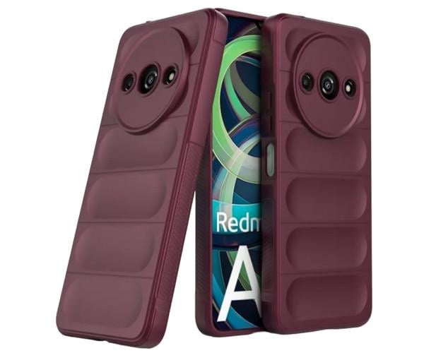 Чохол - накладка Ricco Phantom Shield для Xiaomi Redmi A3 із захистом при падінні Бордовий