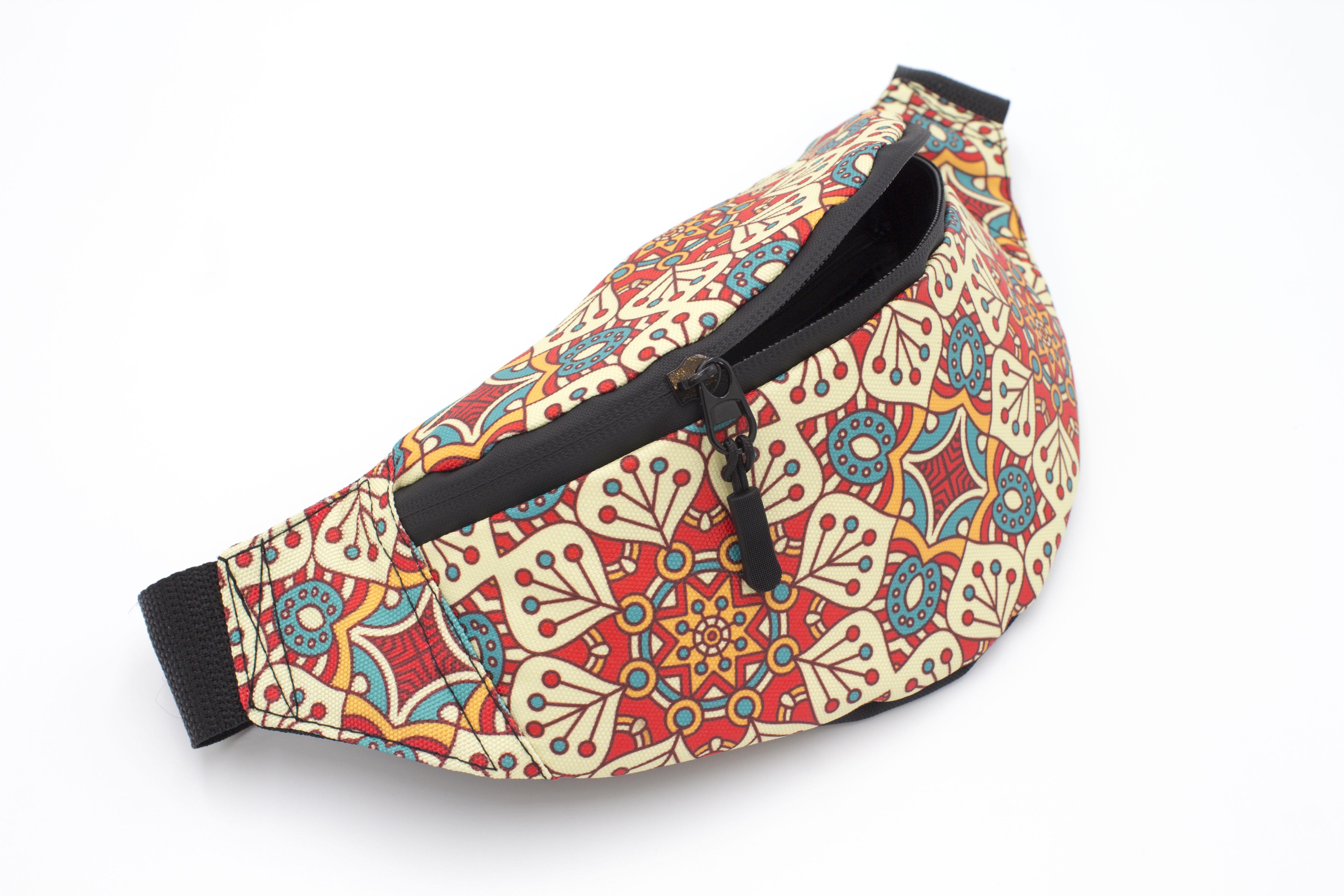 Сумка бананка Бохо Червоний (BK-005) - фото 1 Сумка бананка Бохо Червоний (BK-005) - фото 1