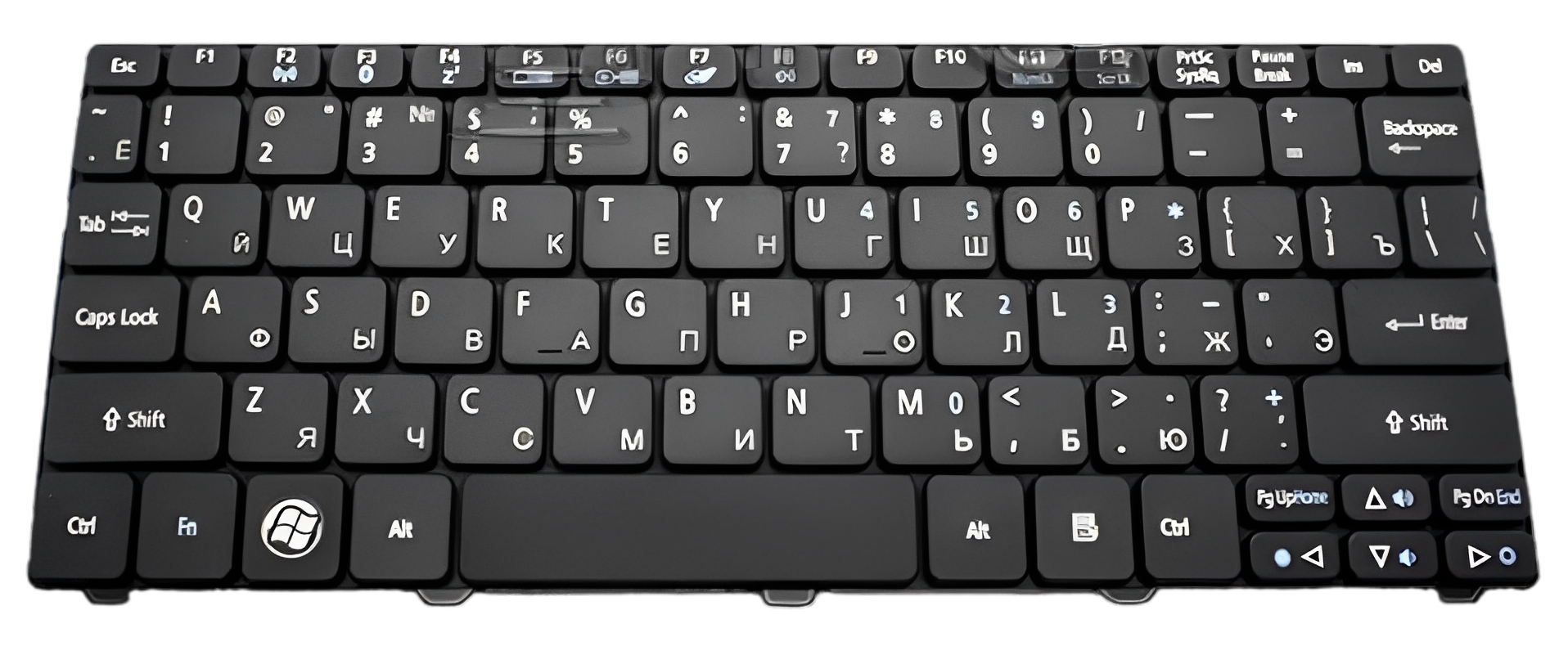 Клавиатура для ноутбука Acer Packard Bell Dot S NILE матовая (KB.I100A.078)