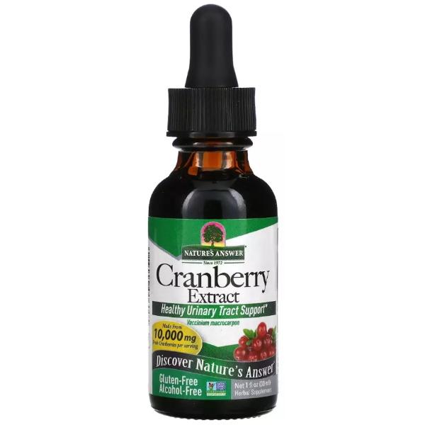 Клюква Nature's Answer Cranberry Extract 10000 мг Alcohol-Free 30 мл 15 порций (000022223)