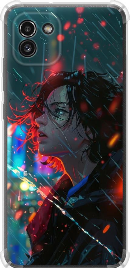 Чехол на Samsung Galaxy A03 A035F Ночные огни (6096sp-2499-42517)