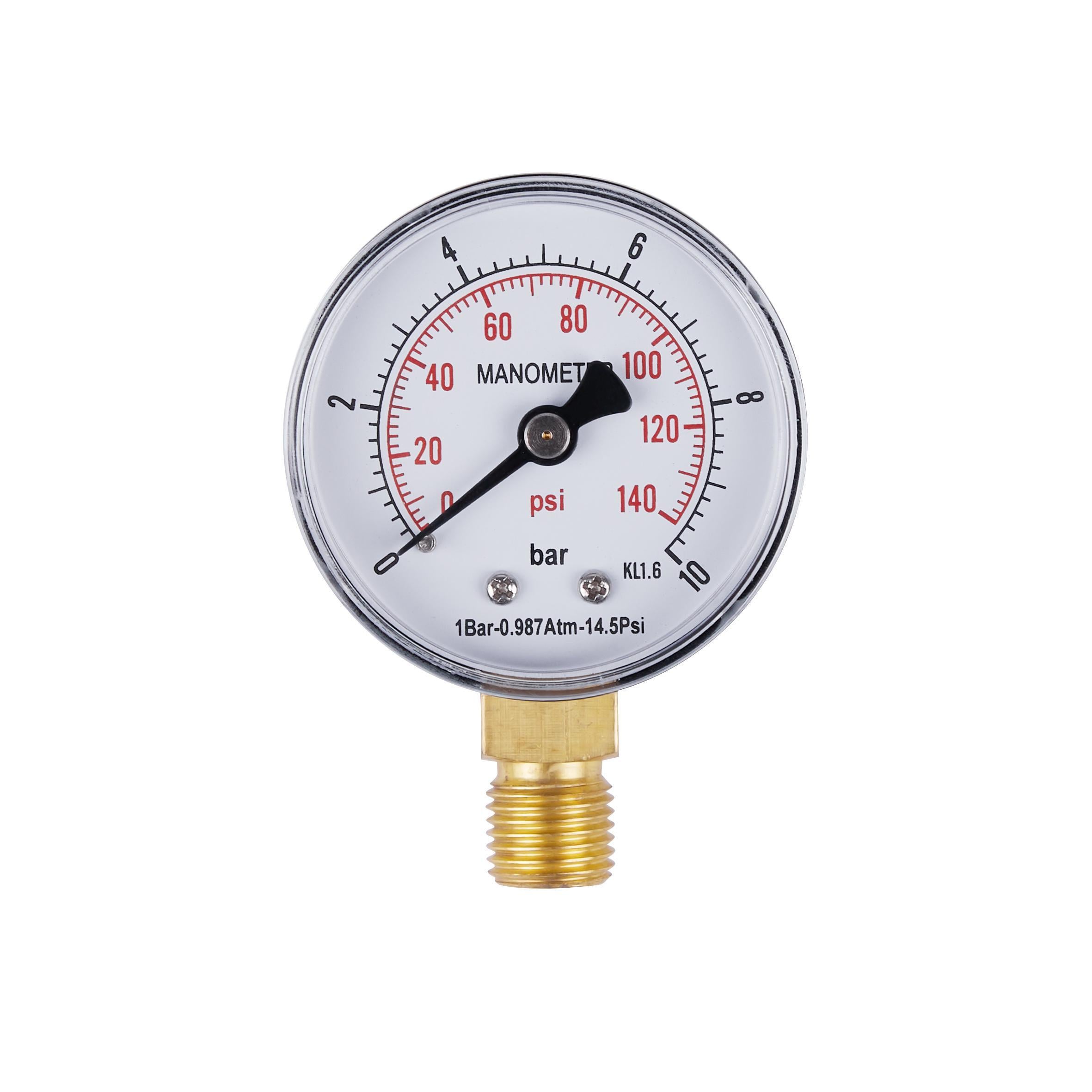 Манометр SD Plus SD17010B 10 бар 1/4"нижнее подключение (22354598)