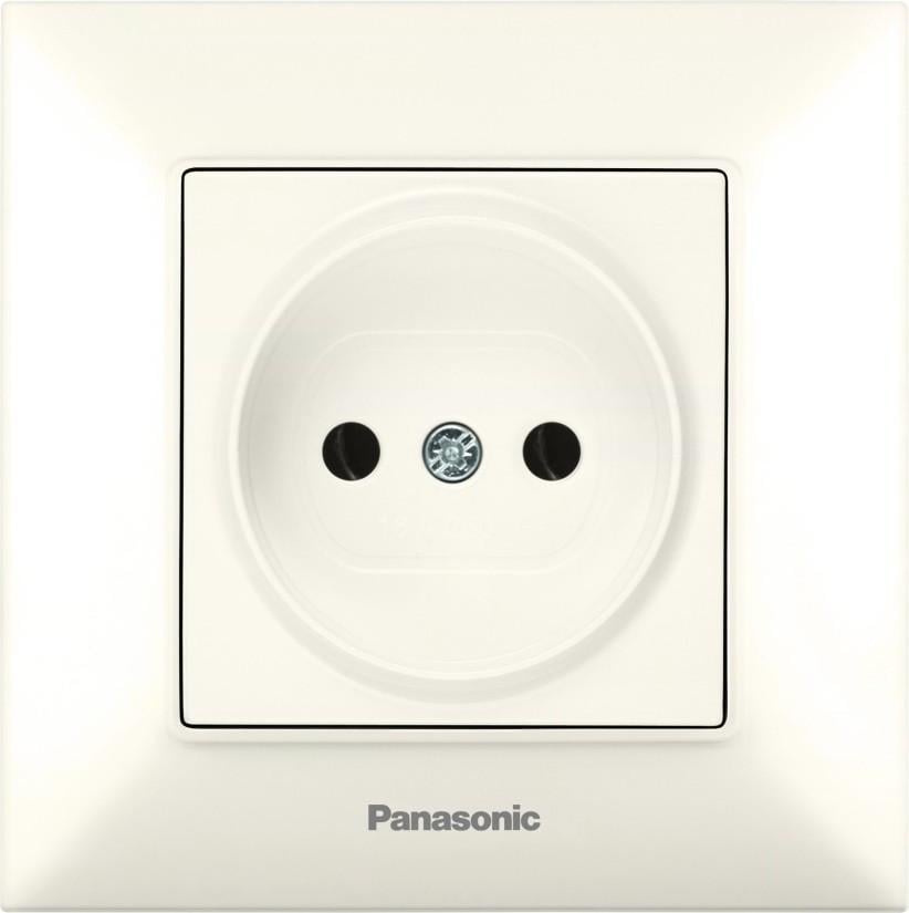 Розетка Panasonic Arkedia Slim без з/з 1-ая Кремовый (13614-е)