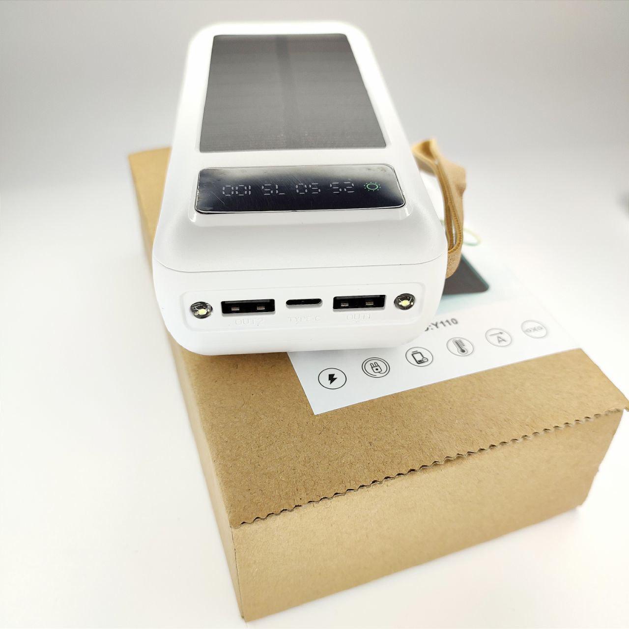 Повербанк 30000 mAh солнечная панель 4 кабеля (1133)