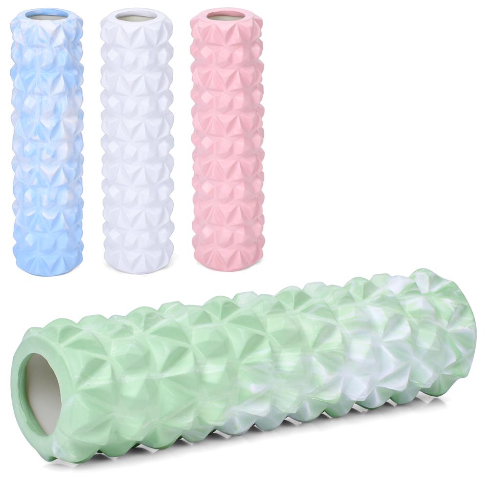 Массажер-рулон для йоги Profi 30х8х5 см Синий - фото 2 Массажер-рулон для йоги Profi 30х8х5 см Синий - фото 2