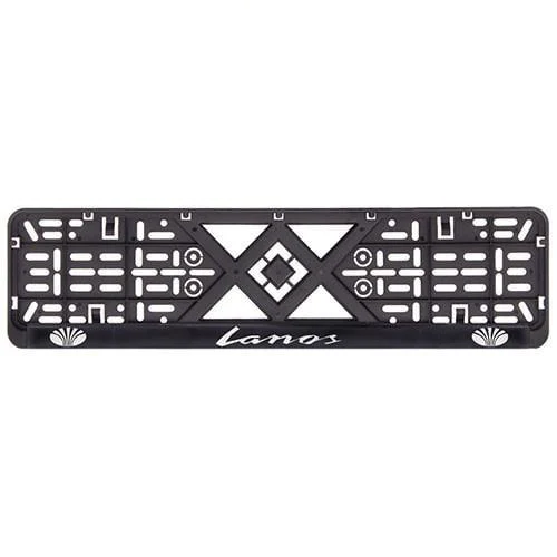 Рамка номера пластик SR с хромированной рельефной надписью LANOS