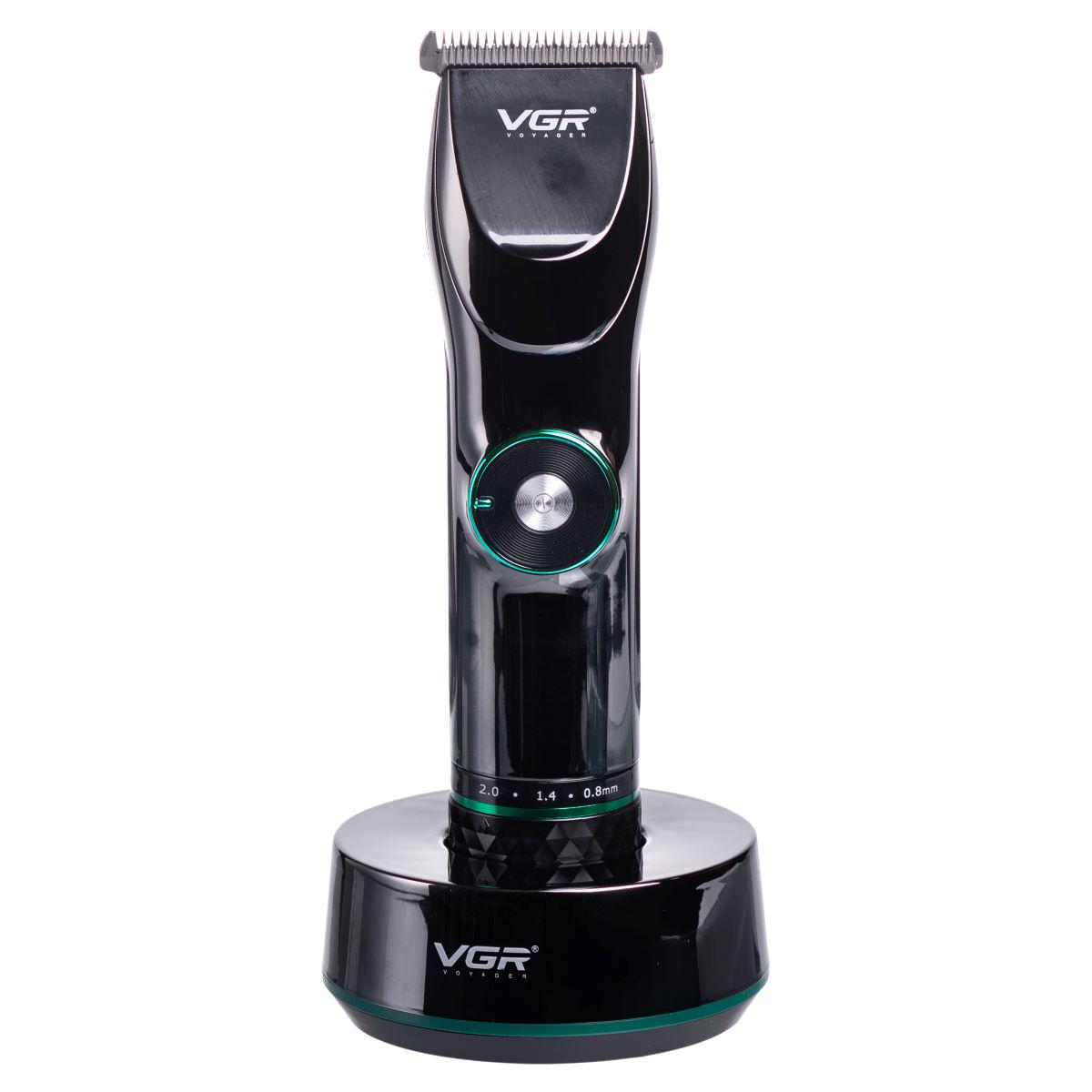 Машинка для стрижки VGR V-256 волос и бороды с LED-дисплеем и подставкой (7364) - фото 2 Машинка для стрижки VGR V-256 волос и бороды с LED-дисплеем и подставкой (7364) - фото 2