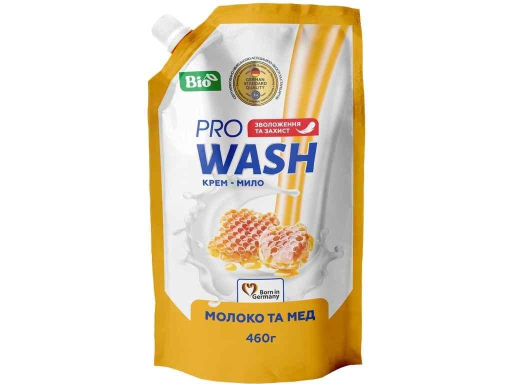 Крем-мыло жидкое Pro Wash 460 мл Молоко и мед (905098)
