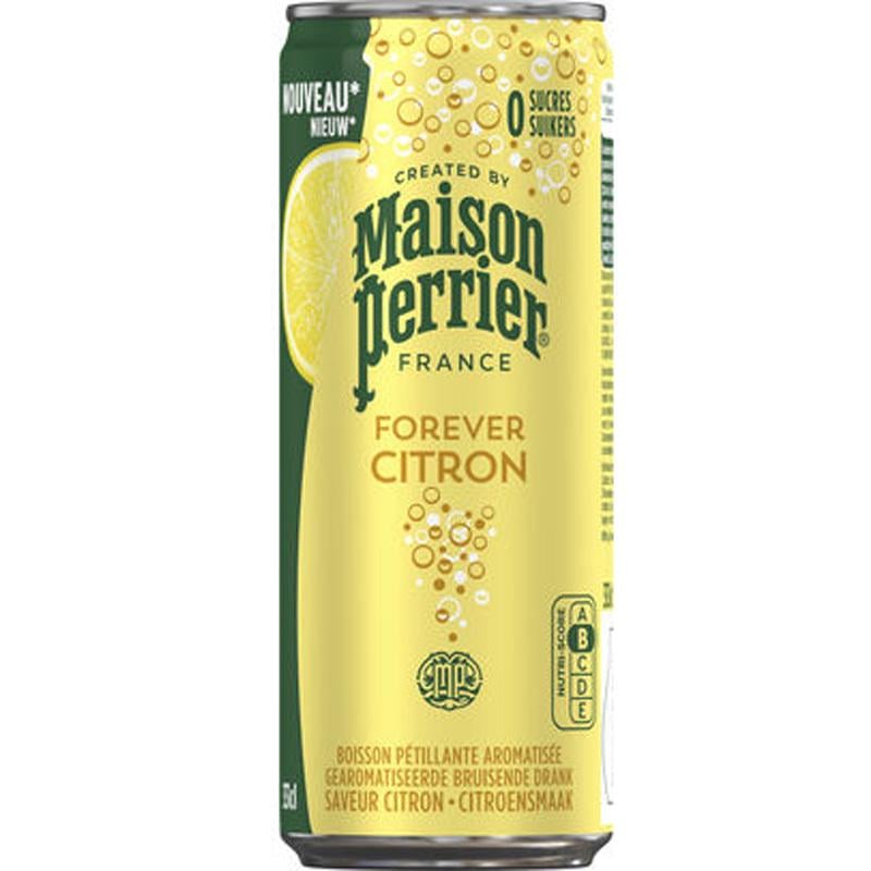 Вода газированная минеральная со вкусом лимона Maison Perrier без сахара 6 шт. х 0,33 л (18418)