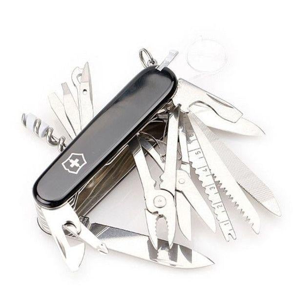 Комплект ніж швейцарський Victorinox SwissChamp та чохол з ліхтариком Black (1.6795.3) - фото 8