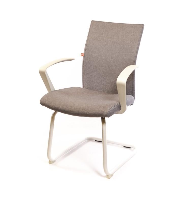 Крісло офісне на полозах Арсі WT CF тканина до 100 кг Сірий