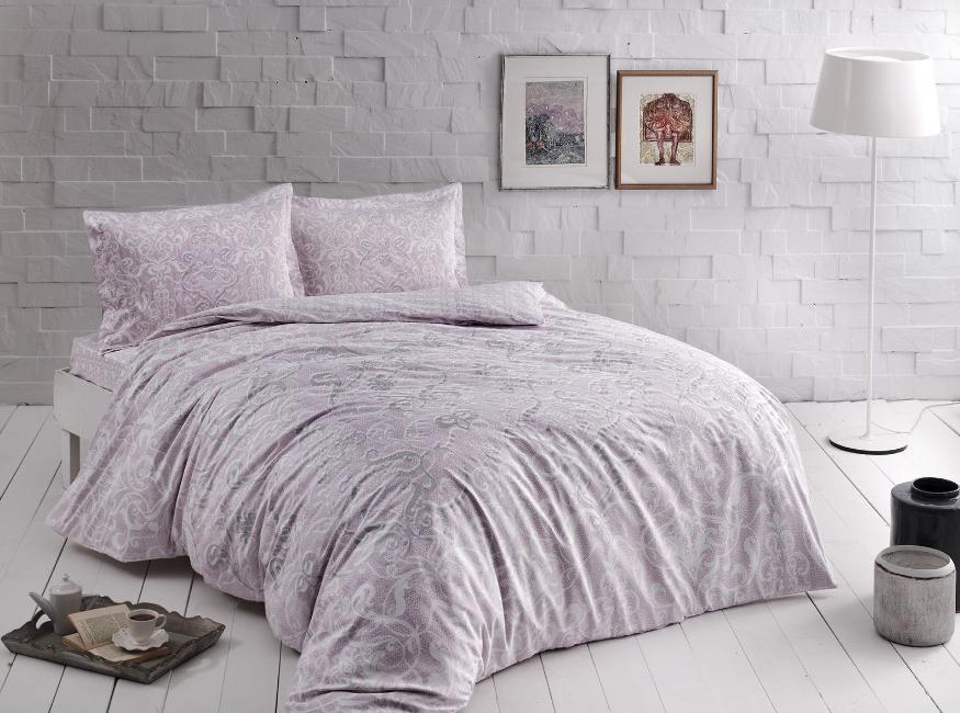 Постільна білизна TАС Calisto Сатин Євро Фіолетовий