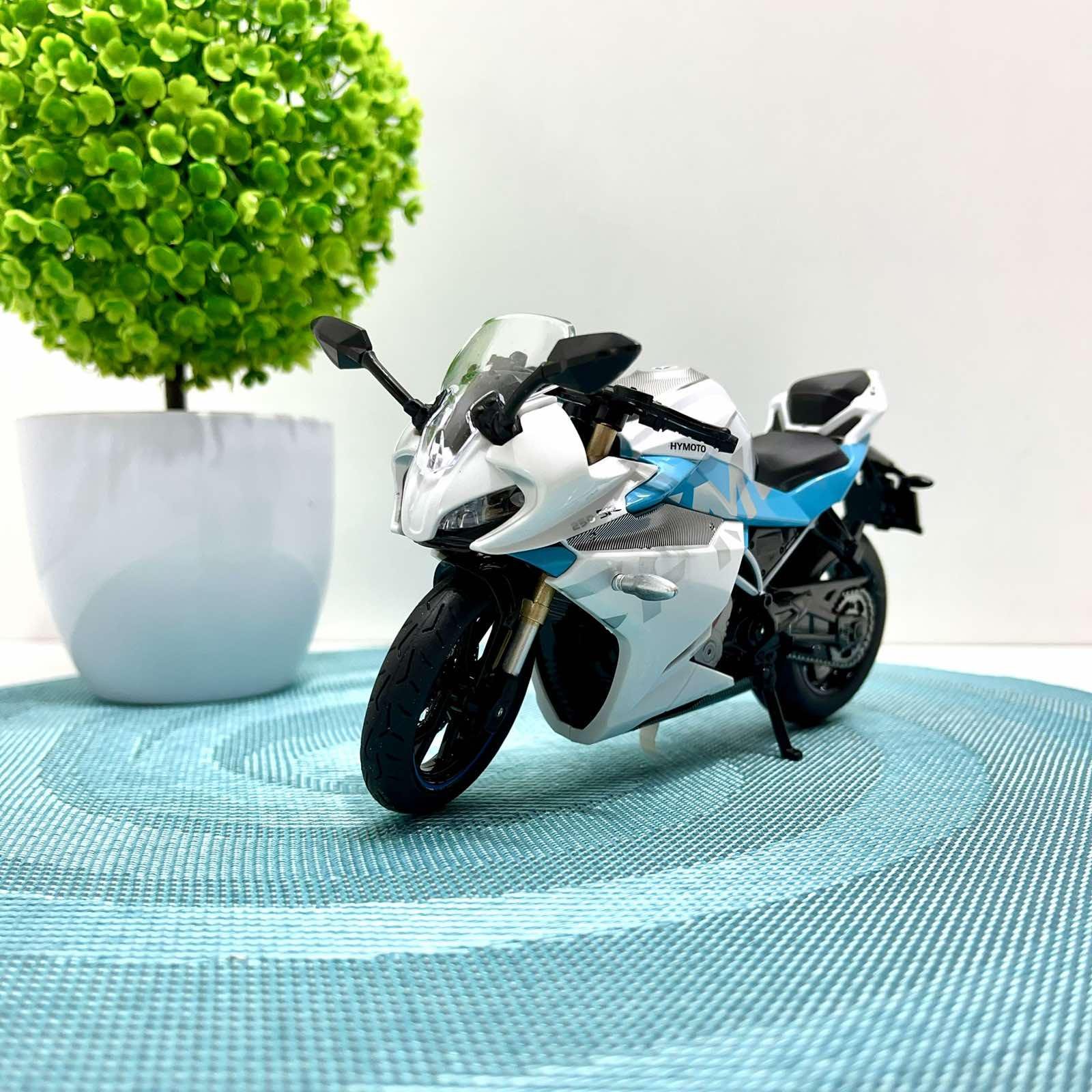 Мотоцикл металопластиковий TK Union Group звуки/підсвічування/гумові шини/рухомі елементи 1:12 Білий (BG 36-480) Мотоцикл металопластиковий TK Union Group звуки/підсвічування/гумові шини/рухомі елементи 1:12 Білий (BG 36-480)