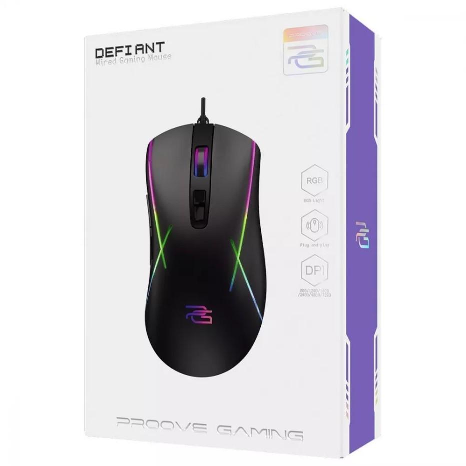Проводная игровая мышь Proove Gaming Defiant Black - фото 3 Проводная игровая мышь Proove Gaming Defiant Black - фото 3