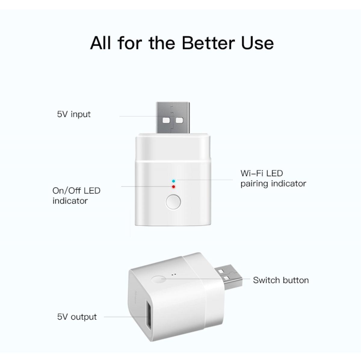 Адаптер Sonoff micro USB 5 V Wi-Fi - фото 6