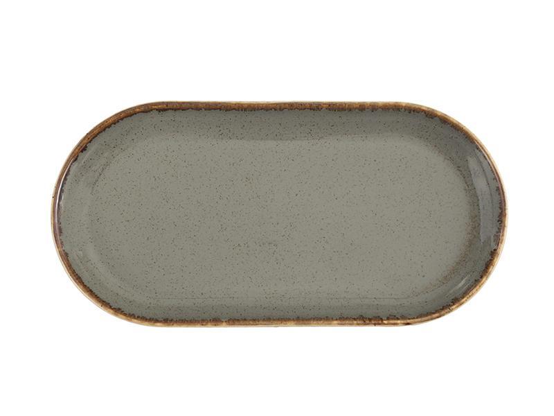 Блюдо фарфоровое овальное Porland 300 мм (118130/DG)