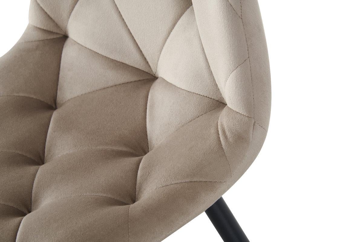 Стілець кухонний Мікс Меблі Трасті Чорний/Велюр бежевий - фото 5