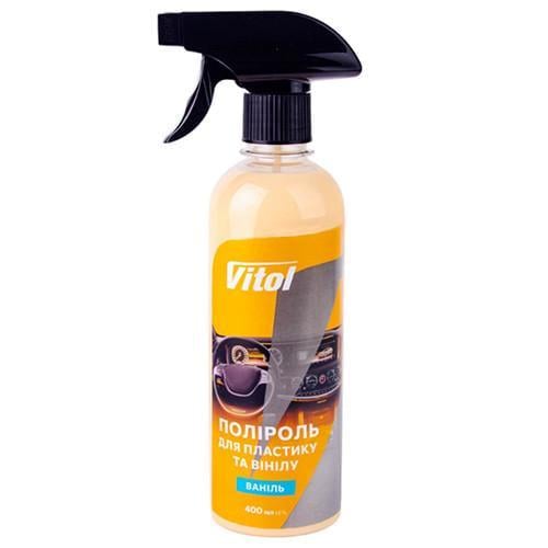 Полироль для пластика и винила Vitol Ваниль 400 мл (26037593)