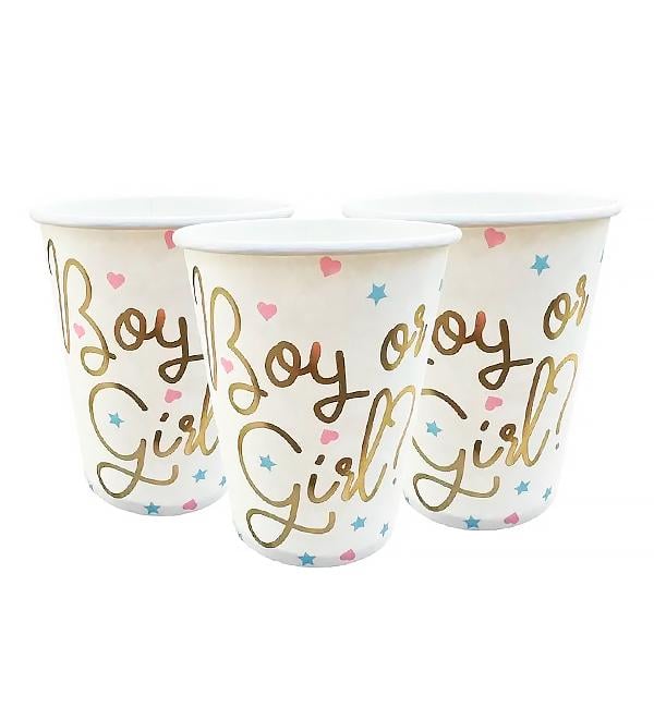 Стаканы бумажные Boy or girl 250 мл 10 шт. (12664546)