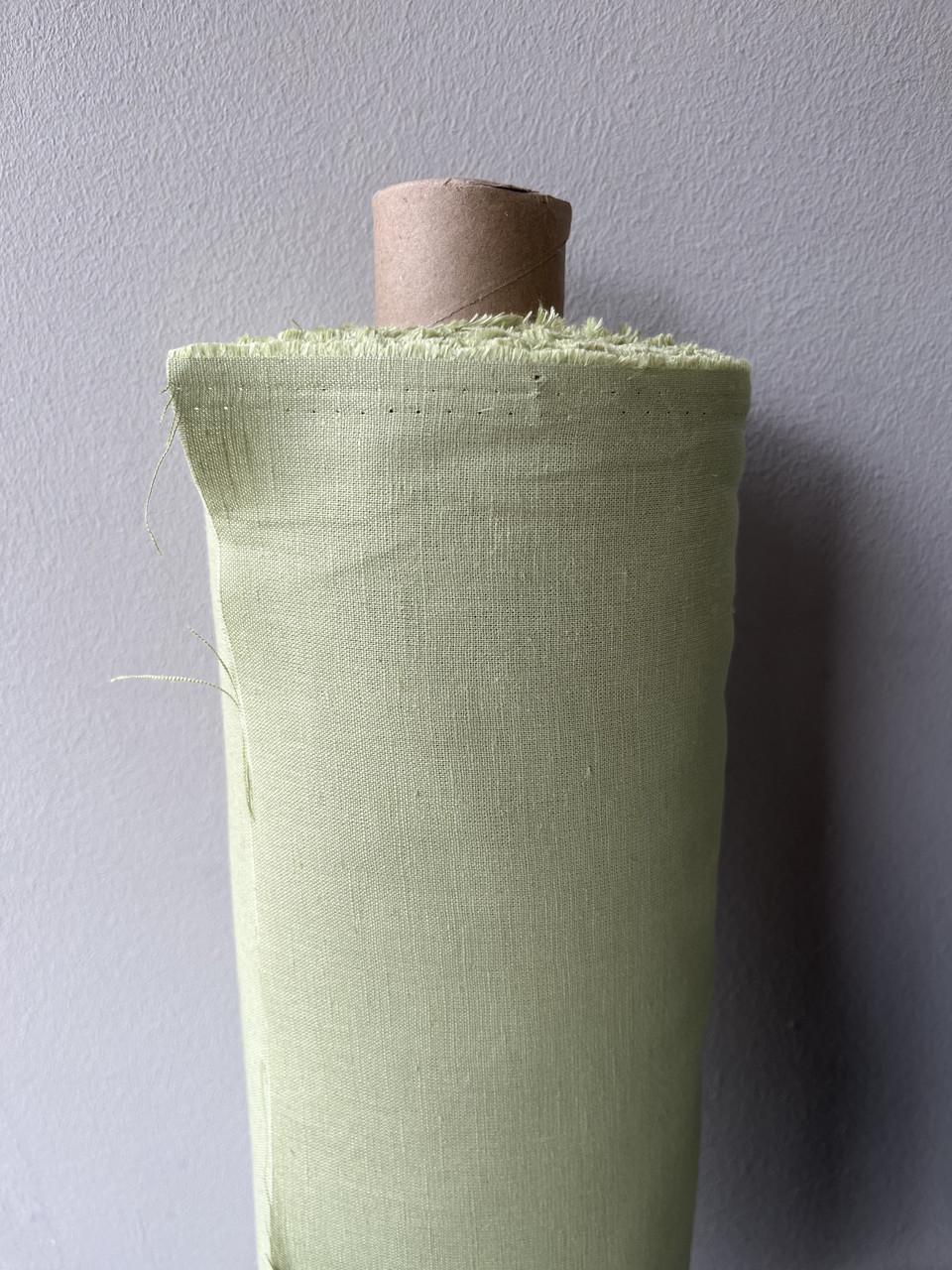Ткань LINEN PLUS 52% льна и 48% хлопка 143 см 1667 Салатовый - фото 1 Ткань LINEN PLUS 52% льна и 48% хлопка 143 см 1667 Салатовый - фото 1