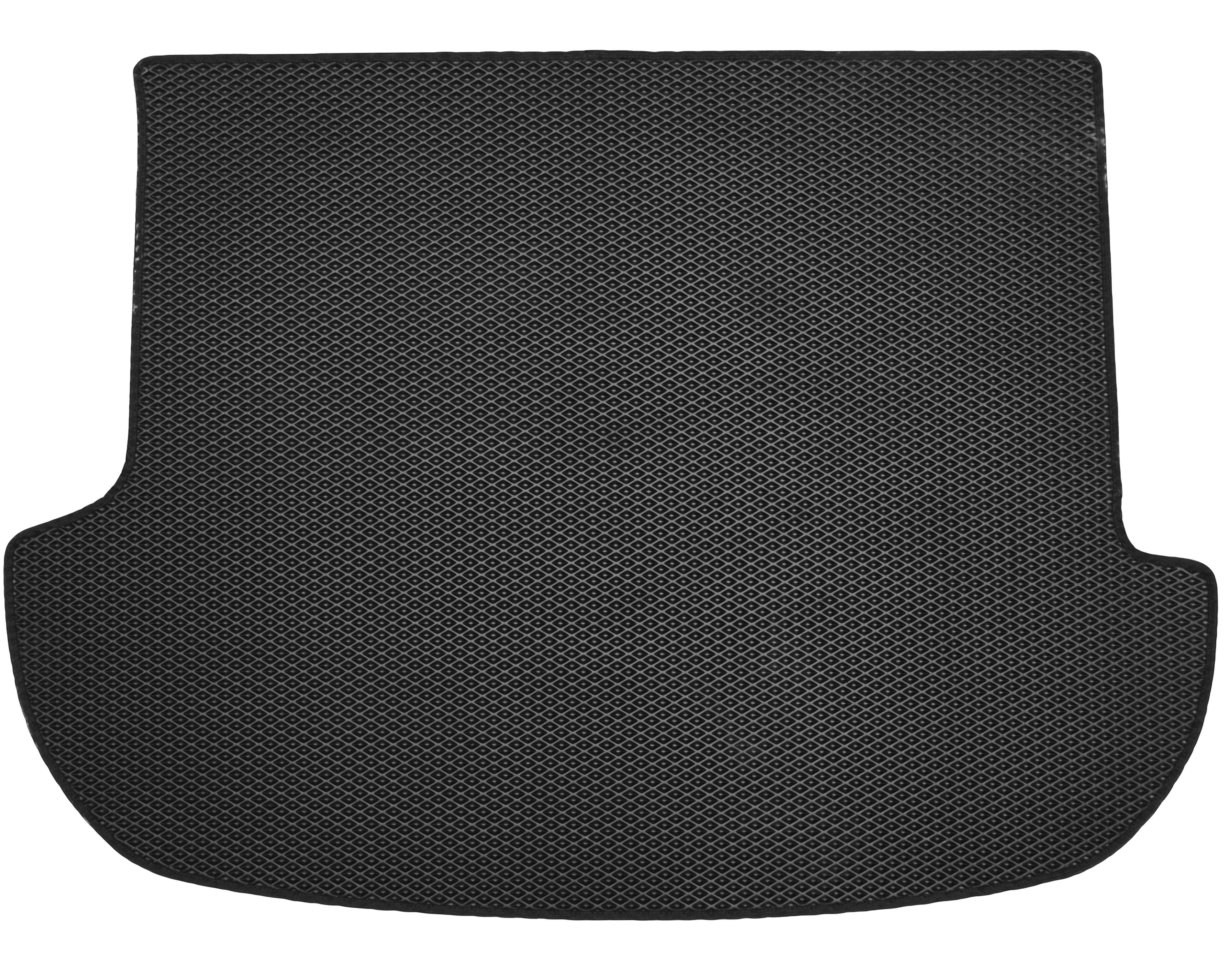 Коврик Kinetic в багажник для Hyundai Santa Fe 2010/2012 CM 5 мест EVA полимерный Черный