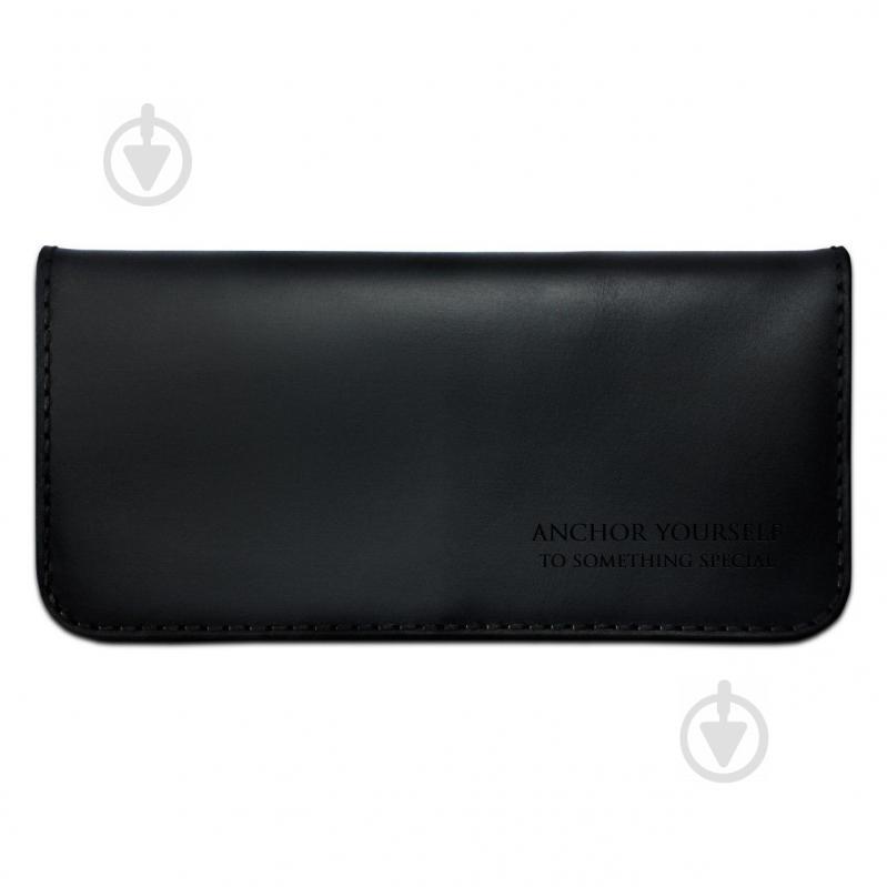 Классическое портмоне Wave из натуральной кожи Черный (as130301-3)