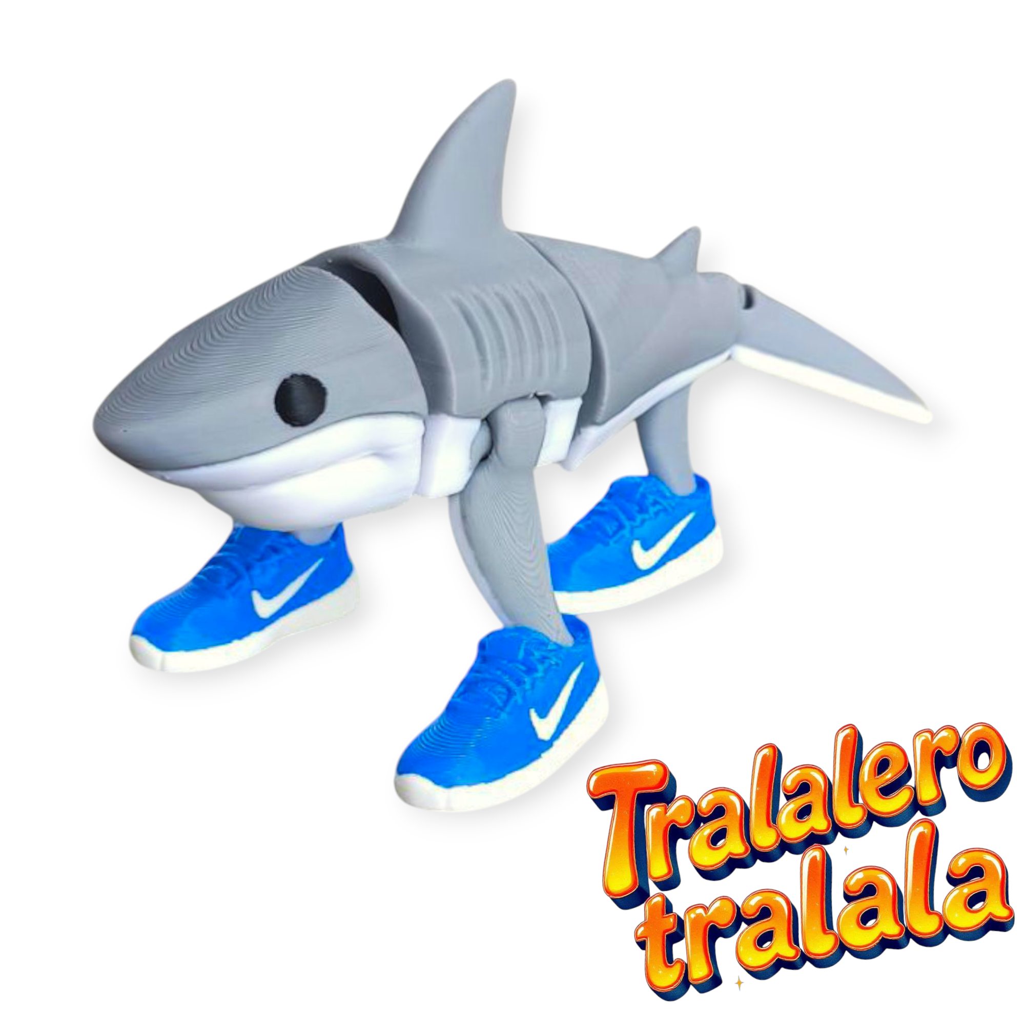 Игрушка шарнирная Tralalero Tralala 14 см - фото 2 Игрушка шарнирная Tralalero Tralala 14 см - фото 2