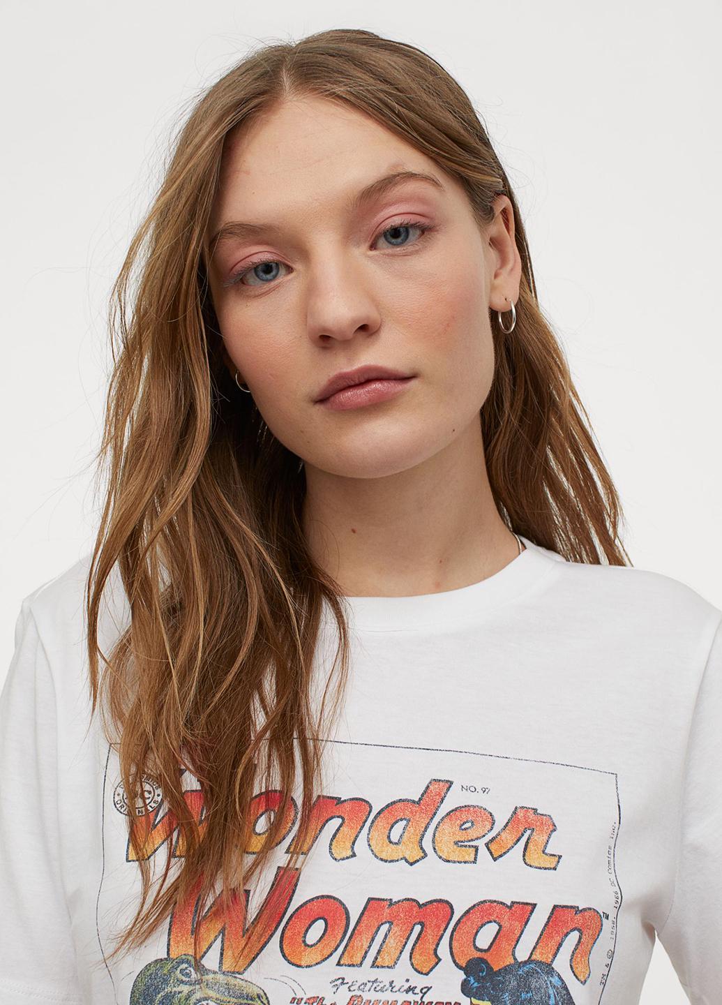 Футболка H&M S Белый (7624703b47)