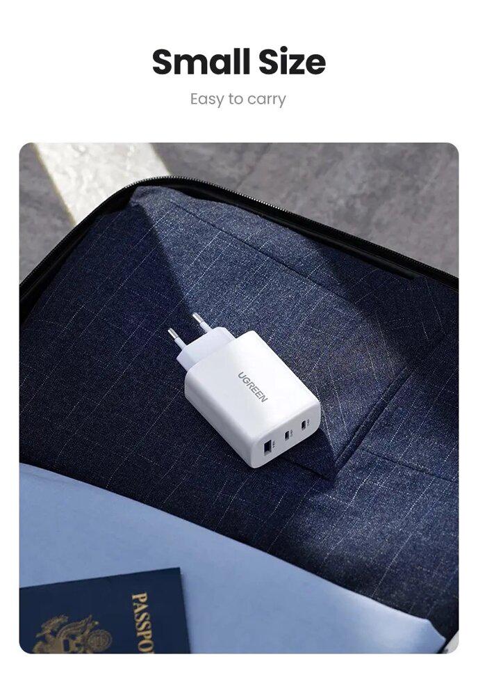 Зарядное устройство сетевое UGREEN PD 65W CD275 White (90496) - фото 7 Зарядное устройство сетевое UGREEN PD 65W CD275 White (90496) - фото 7