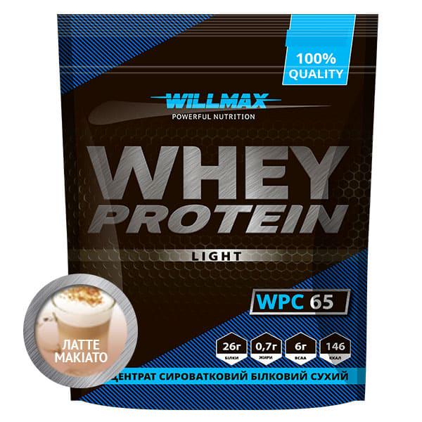 Протеїн сироватковий Whey Protein 65% Willmax 1 кг Латте макіато (3121)