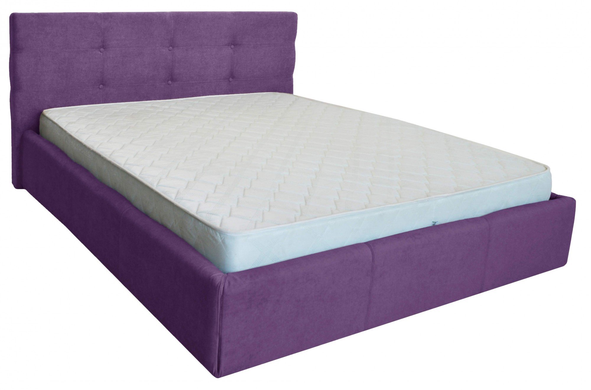 Ліжко з підйомним механізмом двоспальне Manchester Comfort Місті Dark Violet 180х200 см Фіолетовий