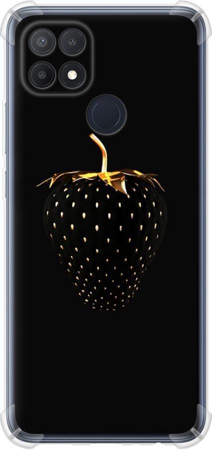Чехол на Oppo A15s Черная клубника (3585sp-2527-42517)