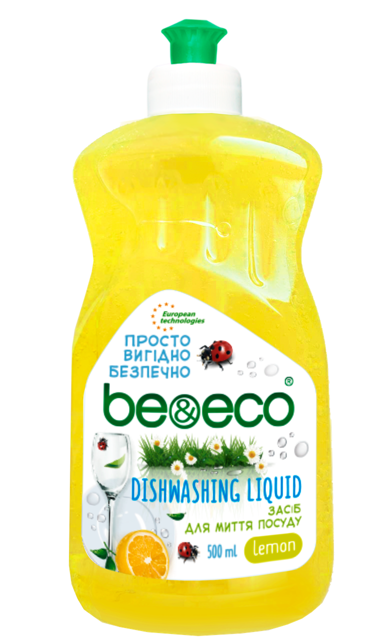 Средство для мытья посуды Be&Eco лимон 500 мл