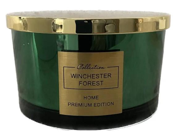 Ароматизированная свеча Aromatheraphy Winchester Forest зеленая