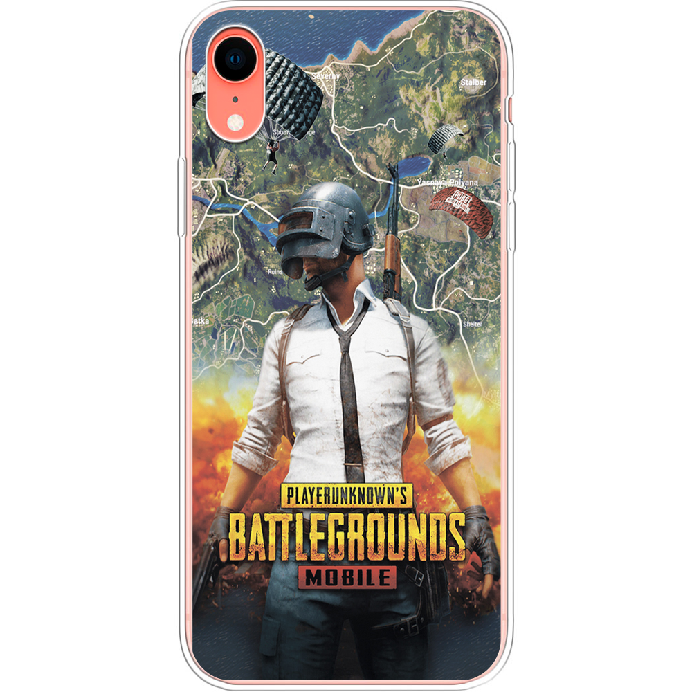 Чехол Boxface iPhone XR PUBG Mobile Прозрачный силикон (35417-up2309-35417)