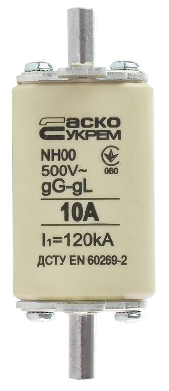 Ножной предохранитель АСКО-УКРЕМ с плавкой вставкой NH 00 10A gG (A0050010007)